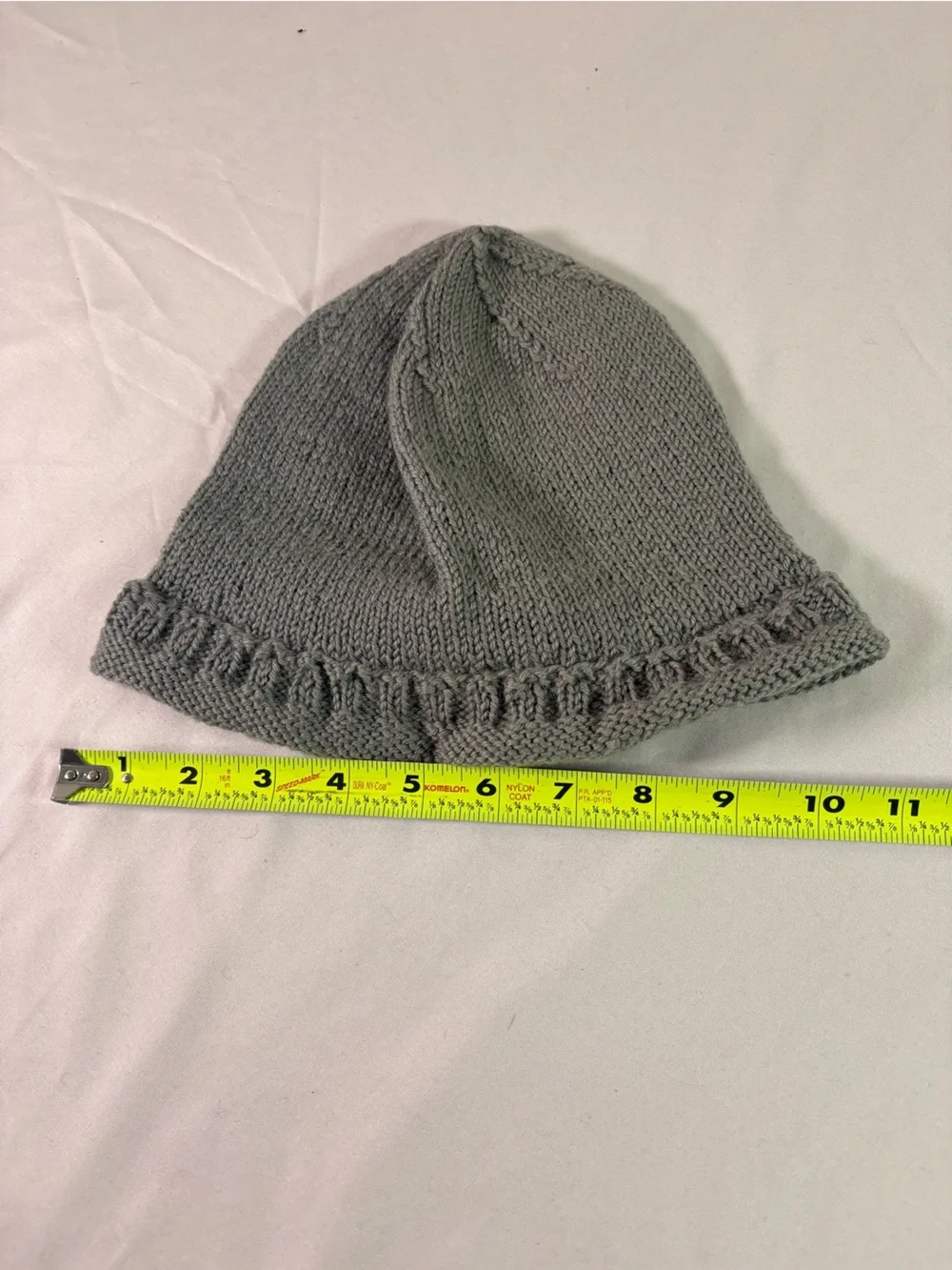 Kids Gray Knit Beanie Hat
